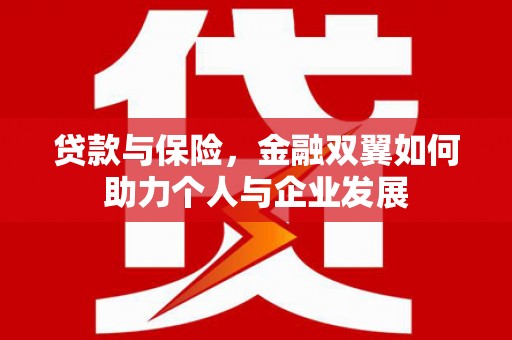 黄平贷款与保险，金融双翼如何助力个人与企业发展