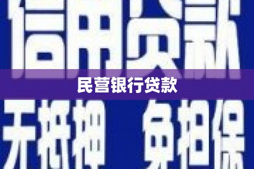 代县民营银行贷款