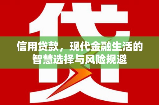 图们信用贷款，现代金融生活的智慧选择与风险规避