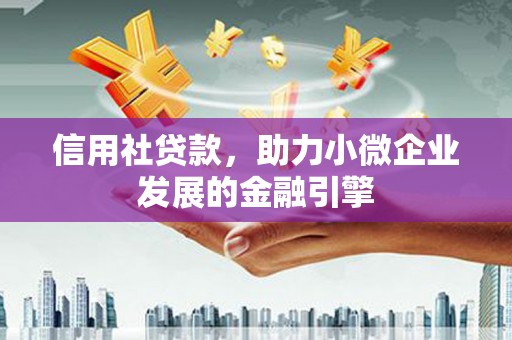 曲麻莱信用社贷款，助力小微企业发展的金融引擎