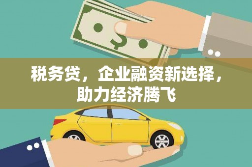 四子王旗税务贷，企业融资新选择，助力经济腾飞