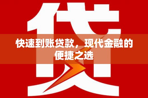 文安快速到账贷款，现代金融的便捷之选