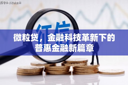 榆树微粒贷，金融科技革新下的普惠金融新篇章