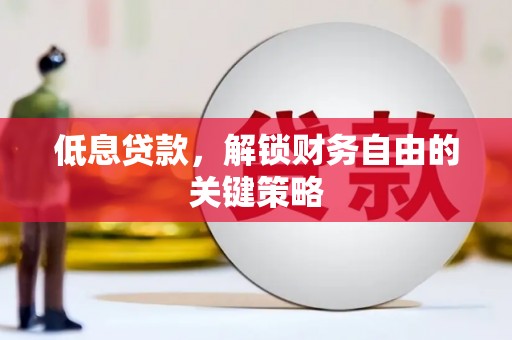 将军低息贷款，解锁财务自由的关键策略