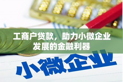 兴隆工商户贷款，助力小微企业发展的金融利器