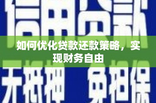 杉林如何优化贷款还款策略，实现财务自由