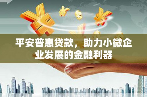 富拉尔基平安普惠贷款，助力小微企业发展的金融利器